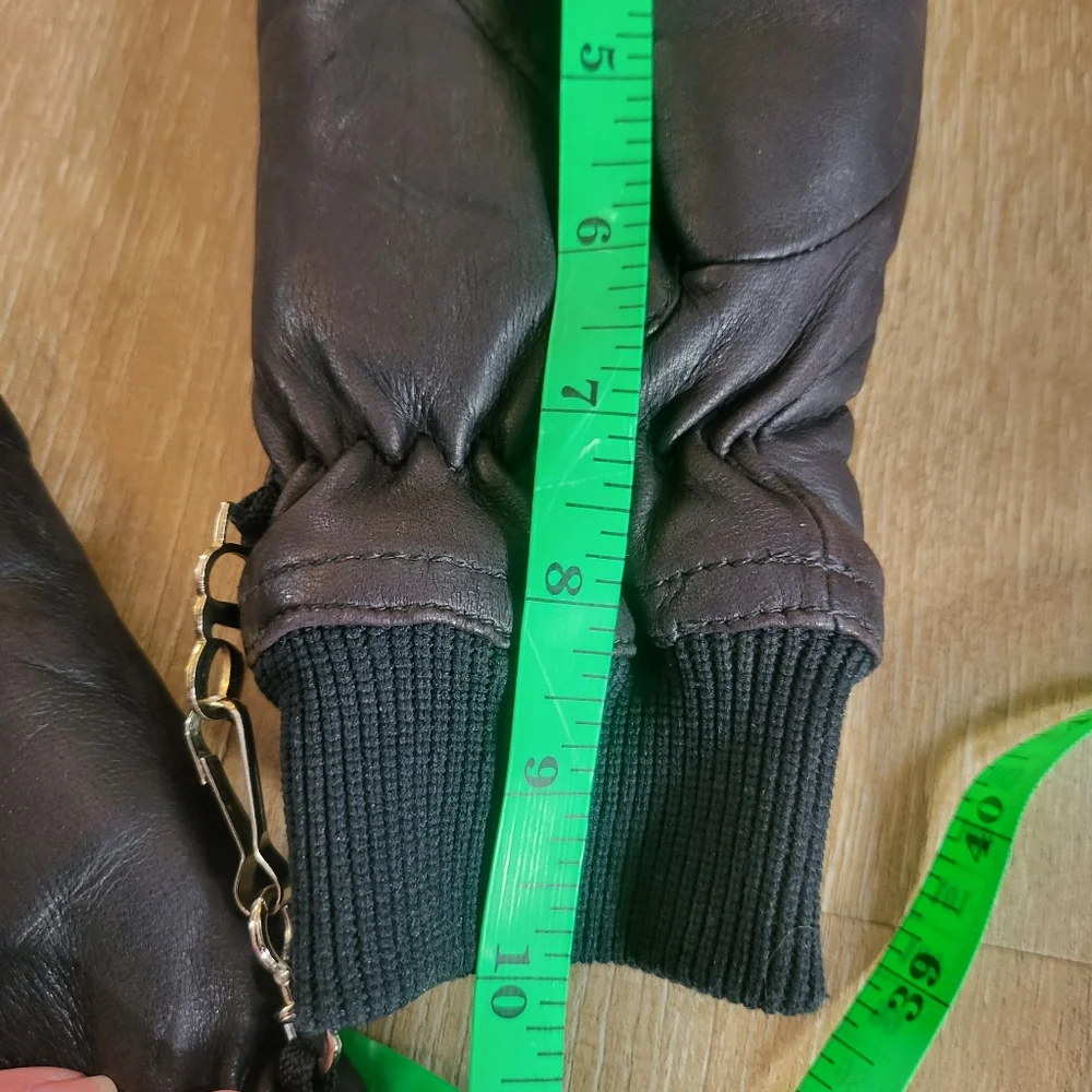 Vintage Grandoe Woman's Leather Gloves Size Medium